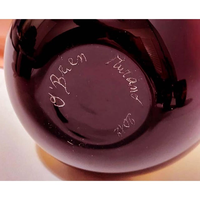 Venetian Glass Wine Decanter Set Signed Murano O'Brian - 7 PCS For Sale In Las Vegas - Image 6 of 6