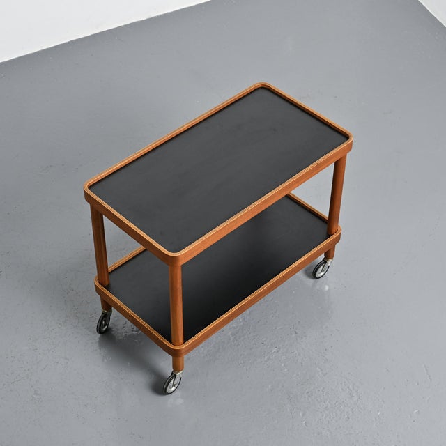 Rolling Cart by Isamu Kenmochi for Yamaguchi, 1970 For Sale - Image 10 of 15