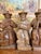 Folk Art Vintage Hand-Carved Wood Folk Art Musician Figurines, Set of 4 Seated Players For Sale - Image 3 of 11