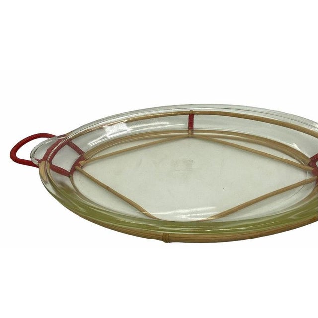 Bauhaus German Oval Glass Casserole Bowl from Schott, 1960s For Sale - Image 3 of 8