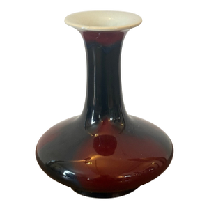 Antique Chinese Oxblood Glazed Bottle Vase