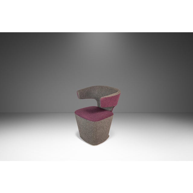 2010s Set of Two (2) Post Modern "Bison" & "Venus" Lounge / Accent Chairs in Mohair by Simon Pengelly for Allermuir, United Kingdom, C. 2010s For Sale - Image 5 of 17