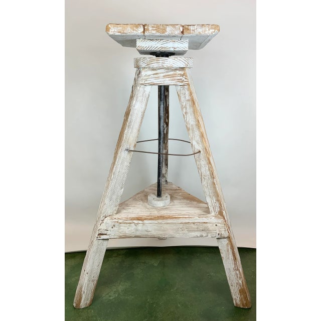 Vintage French Sculpting Stand For Sale In Los Angeles - Image 6 of 12