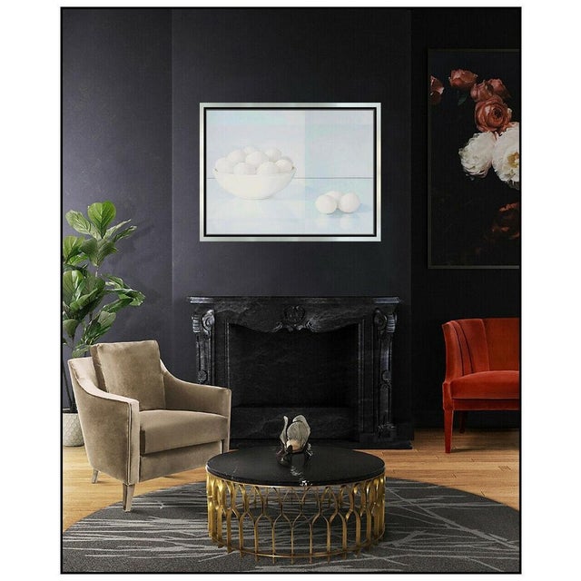 Message us to inquire about custom framing options! (Included for free with every purchase) The artwork here, "Eggs -...