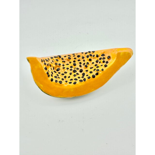 Late 20th Century Vintage Handmade Ceramic Fruit-Set of 4 For Sale - Image 5 of 7
