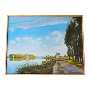 Painting After Monet by Tom King, Framed