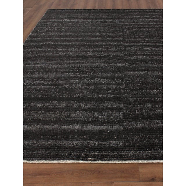 Transitional Exquisite Rugs Kaza Hand-Knotted New Zealand Wool Charcoal/Brown Rug-9'X12' For Sale - Image 3 of 7