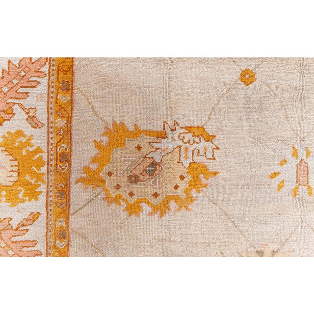 Turkish 1930s Turkish Oushak Rug For Sale - Image 3 of 9
