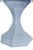 Not Yet Made - Made To Order Matthew Izzo Home - Octaviao Light Blue Rattan Reeded Octagonal Side Table For Sale - Image 5 of 7