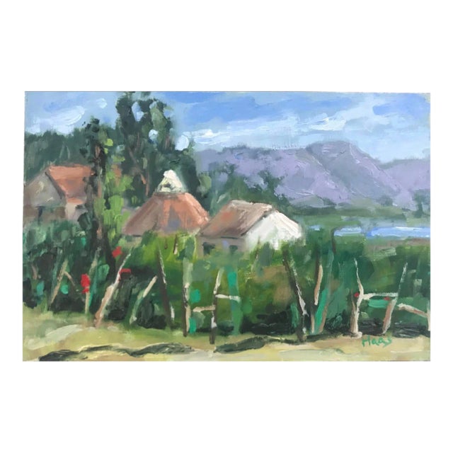 Modern Impressionist Style, Original Plein Air Oil Landscape For Sale