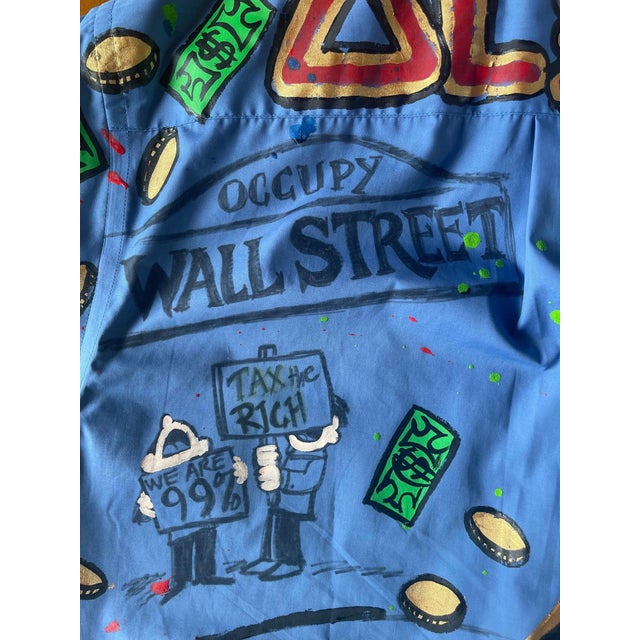 Pop Art Alec Monopoly X Mike Mozart (MiMo) Legendary Wall Street Cross Shirt For Sale - Image 3 of 16