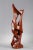 Monoxyle sculpture in exotic wood titled "Tango" and signed R. Combellas. The work is made of a single piece of wood...