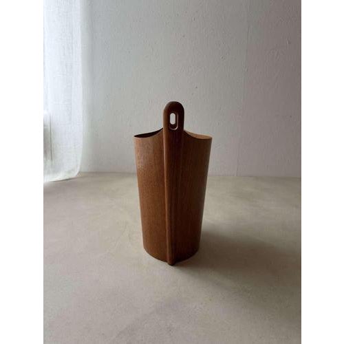 Vintage Teak Paper Bin by Einar Barnes PS Heggen, 1960s For Sale - Image 6 of 9