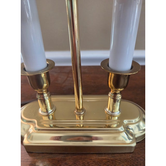 Late 20th Century Petite Brass Bouillotte Candle Lamp For Sale - Image 9 of 11