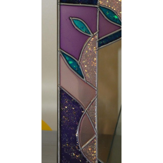 Table Photo Frame in Colored Glass and Tin by Vetreria Darte, Italy, 1990s For Sale - Image 3 of 6