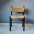 Wooden Chair with Rush Seat and Backrest, 1970s For Sale - Image 6 of 6