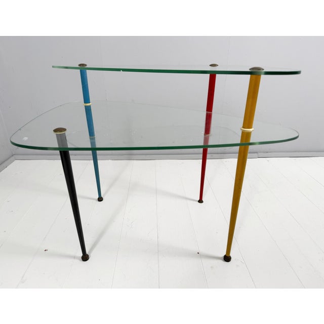 Arlecchino Side Table by Edoardo Paoli for Vitrex, 1950s For Sale - Image 14 of 18