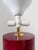 Italian Ruby Red Glazed Ceramic and Brass Twin Table Lamps, 1970s, Set of 2 For Sale - Image 17 of 18