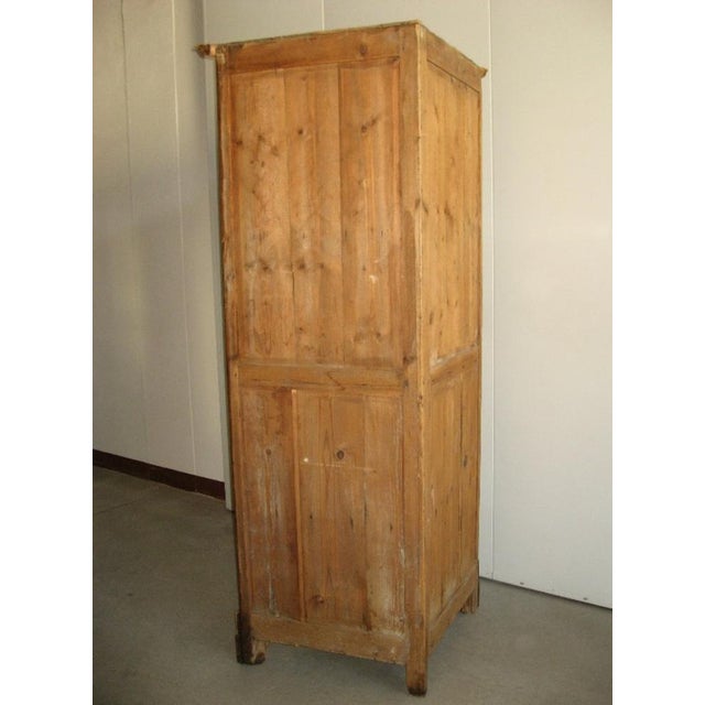 Antique Corner Cabinet in Fir, 1890s For Sale - Image 4 of 18