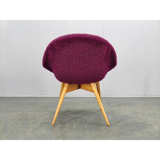 Wood Shell Lounge Chair by Miroslav Navratil, Former Czechoslovakia, 1960s For Sale - Image 7 of 12
