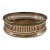 1950s English Pierced Silverplate and Wood Wine Coaster For Sale