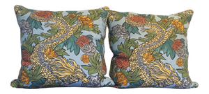 Robert Allen Ming Dragon Down Pillows - a Pair