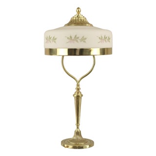 Art Nouveau Ladies Table Lamp in Brass, 1890s For Sale