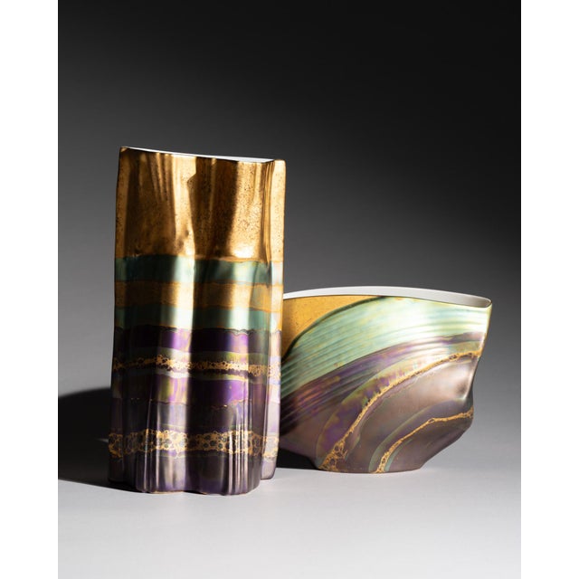 Porcelain Vases by Johan Van Loon and Helmut Drexler for Rosenthal, 1993, Set of 2 For Sale - Image 15 of 15