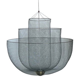 Vintage Moooi “Meshmatics” Steel Mesh Chandelier For Sale