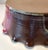 Red Vintage Handmade Ruffled Ceramic Bowl Red & Brown Drip Glaze Studio Pottery For Sale - Image 8 of 9