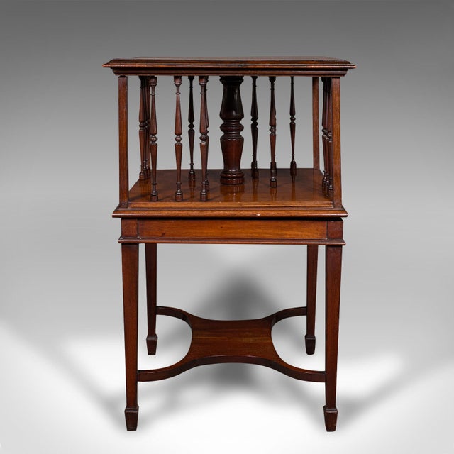 1910's Antique Revolving Bookcase For Sale - Image 4 of 8