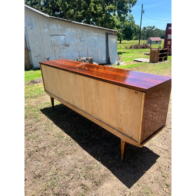 French Art Deco Modern 1940's Macassar Sideboard or Buffet For Sale - Image 11 of 12