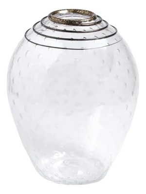 Murano Crystal Vase with Bubble Effect from YourMurano