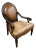 Bernhardt Oval Back Regency Style Nail Head Accent Armchair For Sale