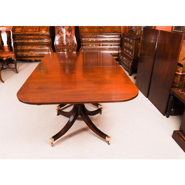 Vintage Regency Revival Dining Table by William Tillman, 1980s For Sale - Image 13 of 17