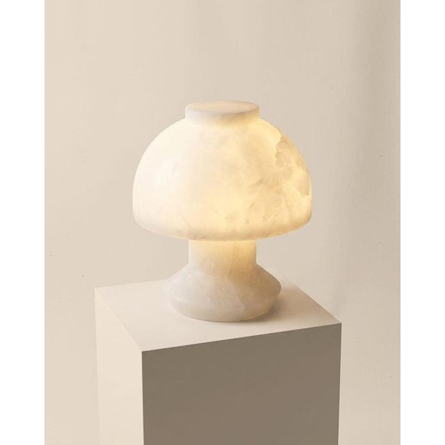 Not Yet Made - Made To Order Umbra Alabaster Table Lamp by Luis Gimeno For Sale - Image 5 of 13