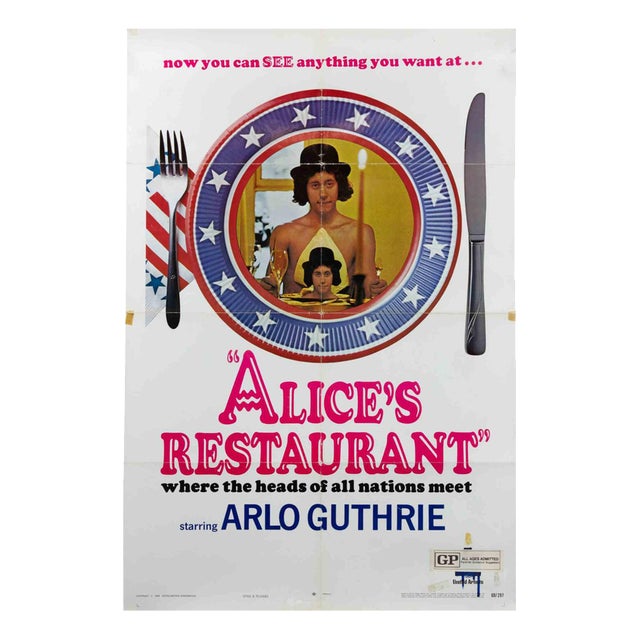 Alice’s Restaurant Poster, USA, 1969 For Sale