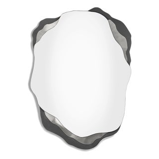 Arizona Mirror in Anthracite Lacquered and Nickel by InsidherLand For Sale