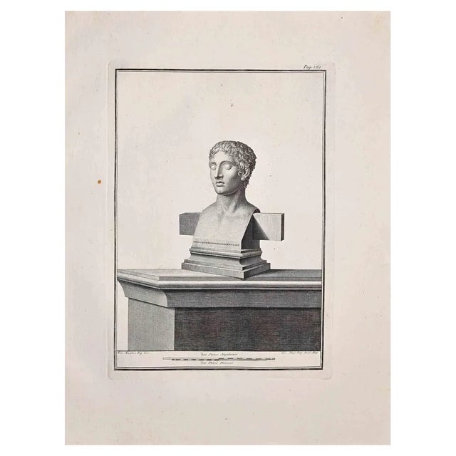 Unknown, Antiquities of Herculaneum Exposed, Original Etching, 18th Century For Sale