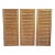 Set of Three Vintage Teak Shutter Doors / Wall Panels For Sale