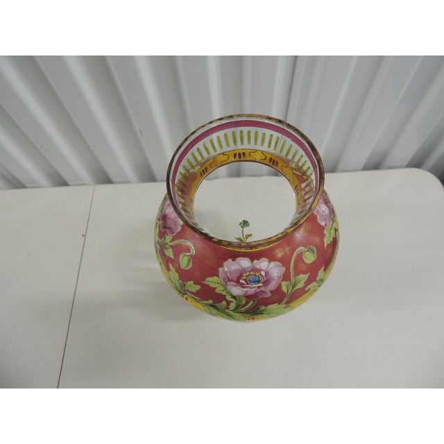Mid 19th Century Art Nouveau Style Hand-Blown Vase For Sale - Image 5 of 11