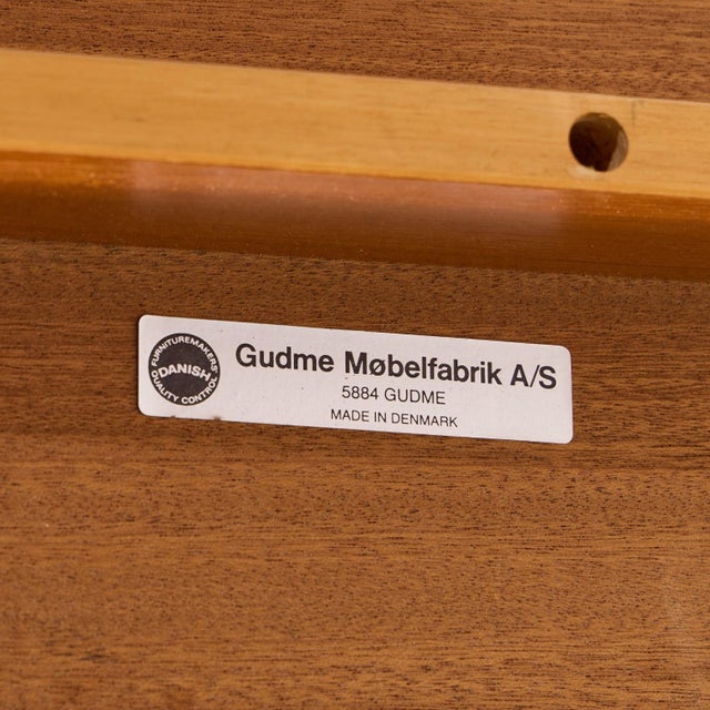 Gudme Møbelfabrik Mid Century Teak Expanding Dining Table With 2 Leaves For Sale - Image 14 of 14