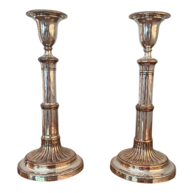 Regency Telescopic Candlesticks, 1810s, Set of 2 For Sale