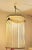 Mid-Century Modern 1960s Leviton Pleated Drum Pendant Swag Lamp For Sale - Image 3 of 9