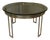 Chrome and Gold-Plated Steel Dining Table, Italy, 1970s For Sale
