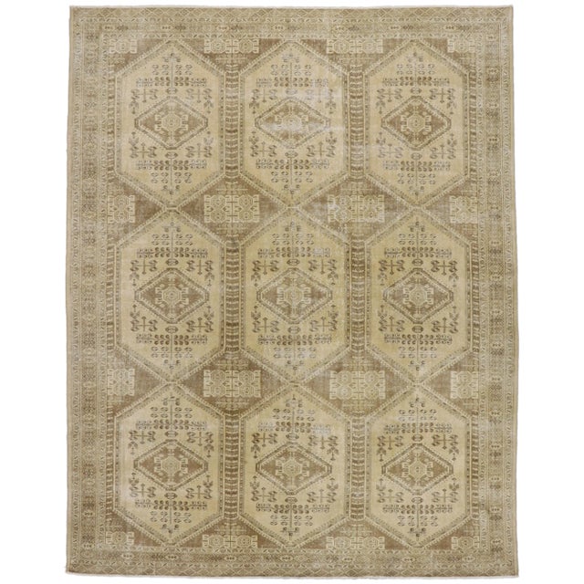 Antique Persian Turkaman Rug - 09'09 X 12'04 For Sale - Image 9 of 9