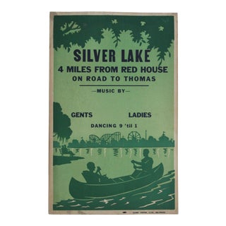 Circa 1940s Silver Lake Poster For Sale