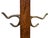 Antique Arts & Crafts/Mission Style Oak Coat Rack Hall Tree For Sale - Image 4 of 6