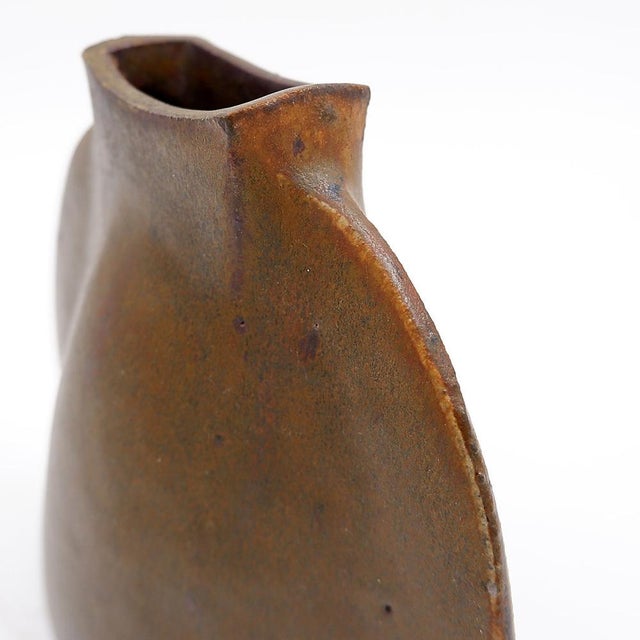 Vintage Abstract Stoneware Ceramic Vase, 1970s For Sale - Image 11 of 16