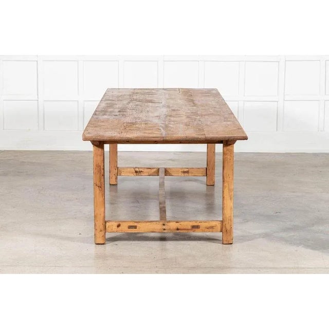 Wood English Farmhouse Table, 1940s For Sale - Image 7 of 16
